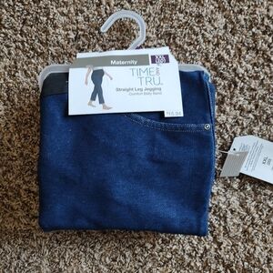 Time and Tru Straight Leg Maternity Jegging